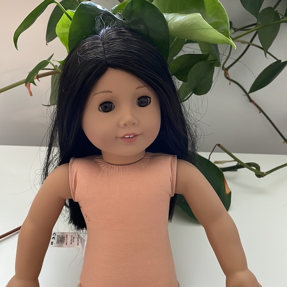 American Girl Doll, peach dress
pink underwear and light punk sandals - Picture 5 of 15